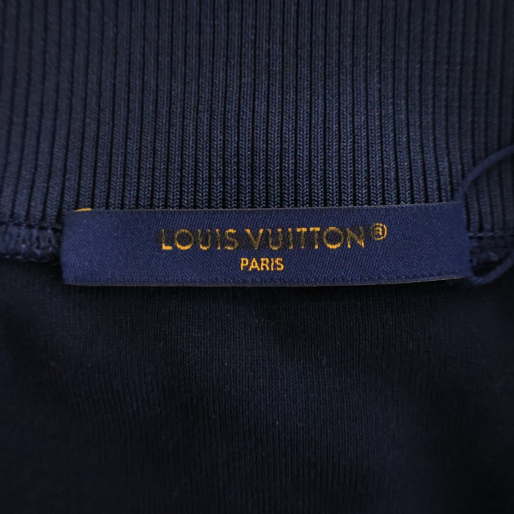 LOUIS VUITTON(ルイヴィトン) 24SS LVロゴ刺繍 フラワーバンドトラックトップ ジップアップジャケット ネイビー RM241MQ ZSC HQY45W