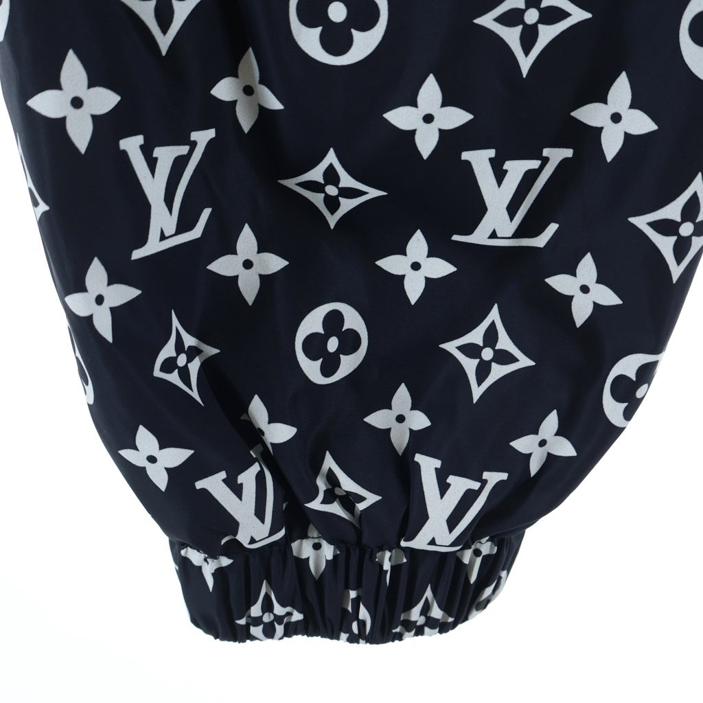 LOUIS VUITTON(ルイヴィトン) 24AW モノグラムプリント ナイロン テクニカルトラックトップ ジップアップ ジャケット ネイビー/ホワイト RM242M MJW HRB83W