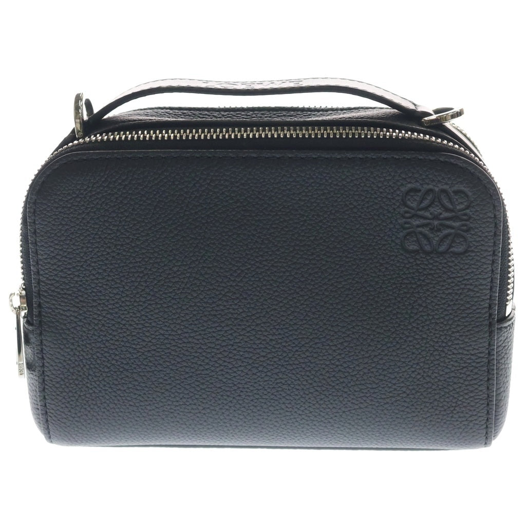 LOEWE(ロエベ) アナグラム カメラバッグ ミニ ソフトグレインカーフ ブラック C660R41X02 レディース