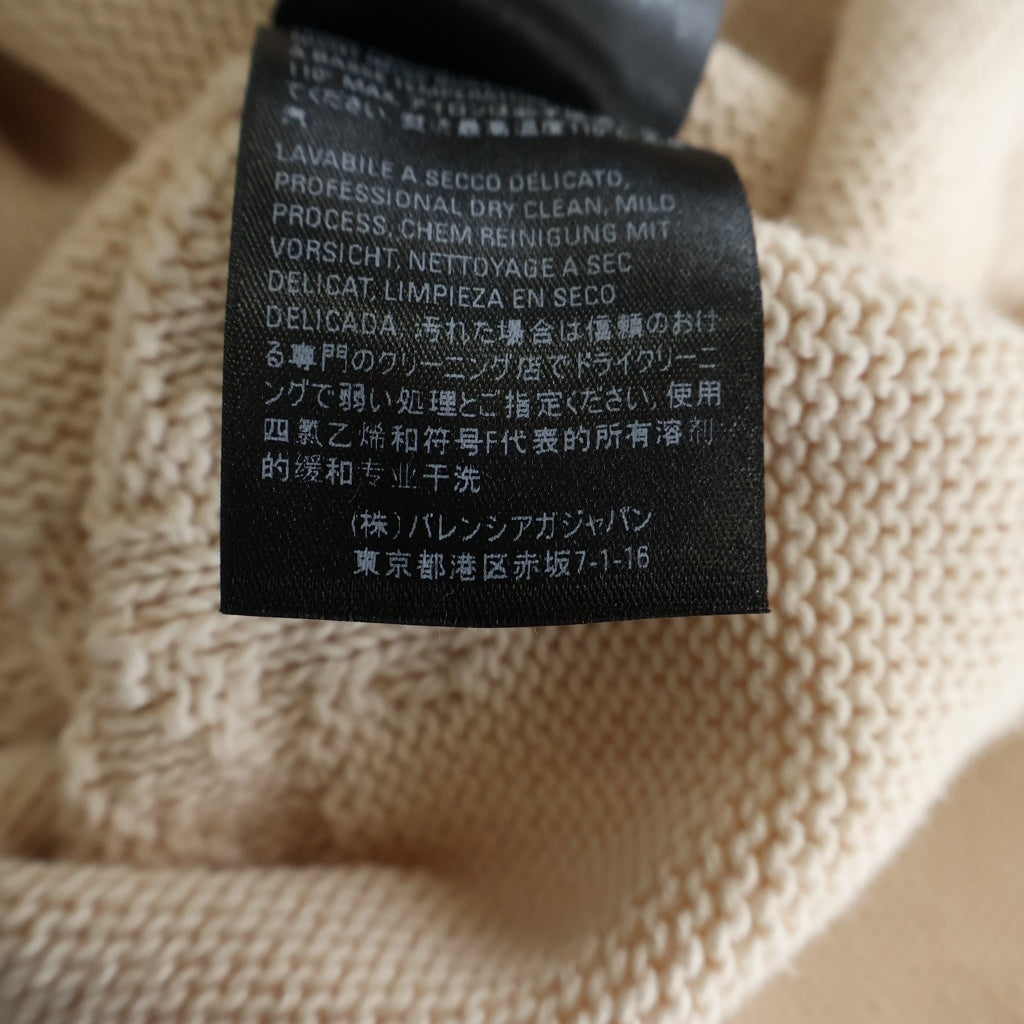 BALENCIAGA(バレンシアガ) ロゴ コットンセーター ニット アイボリー HG28 599886 レディース