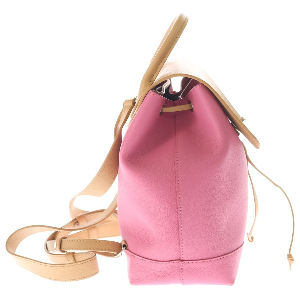 LOUIS VUITTON(ルイヴィトン) ロックミーバックパック リュックサック ピンク×ブラウン レザー M42281 シルバー金具 レディース
