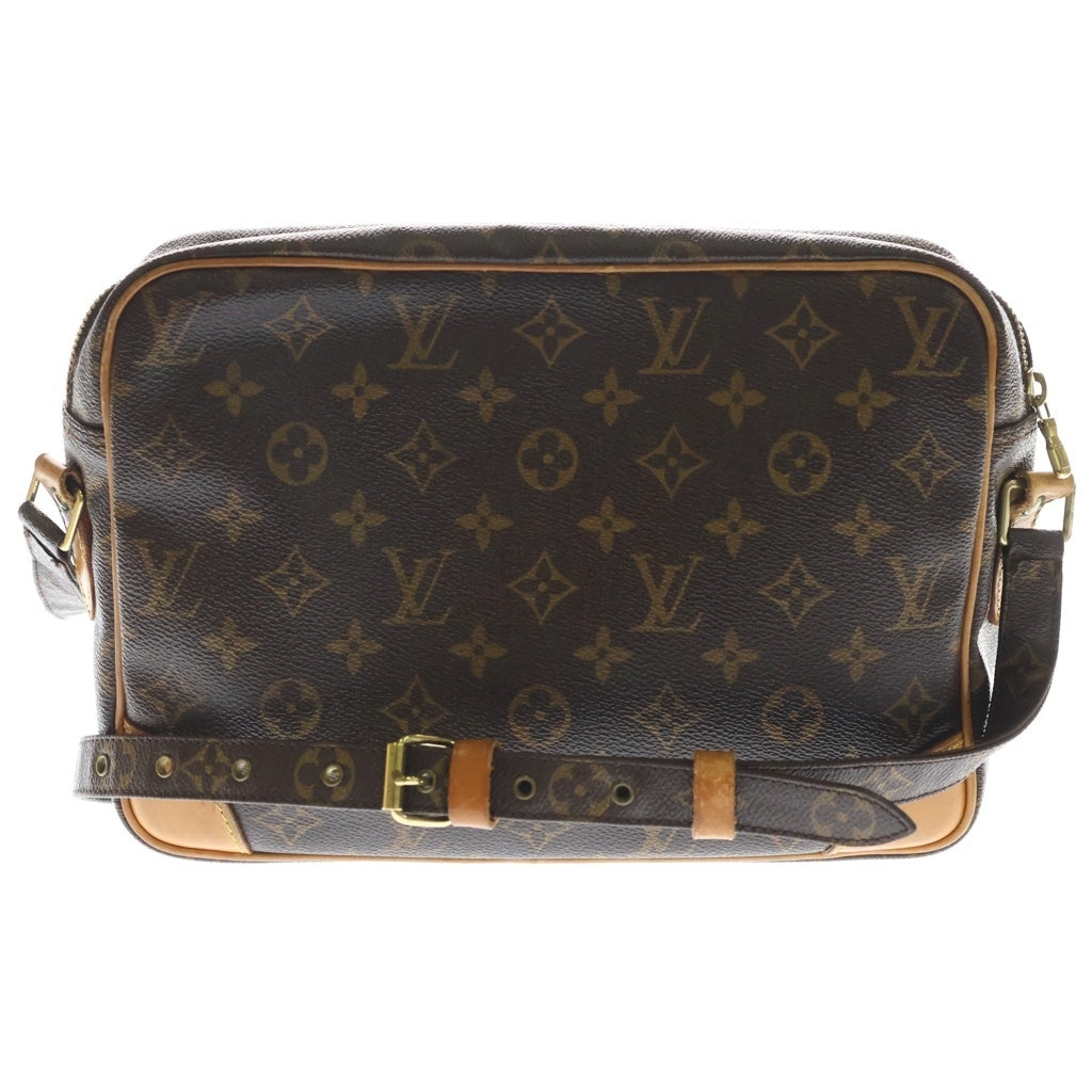 LOUIS VUITTON(ルイヴィトン) モノグラム ナイル ショルダーバッグ ブラウン レザー×PVC M45244 ゴールド金具 レディース
