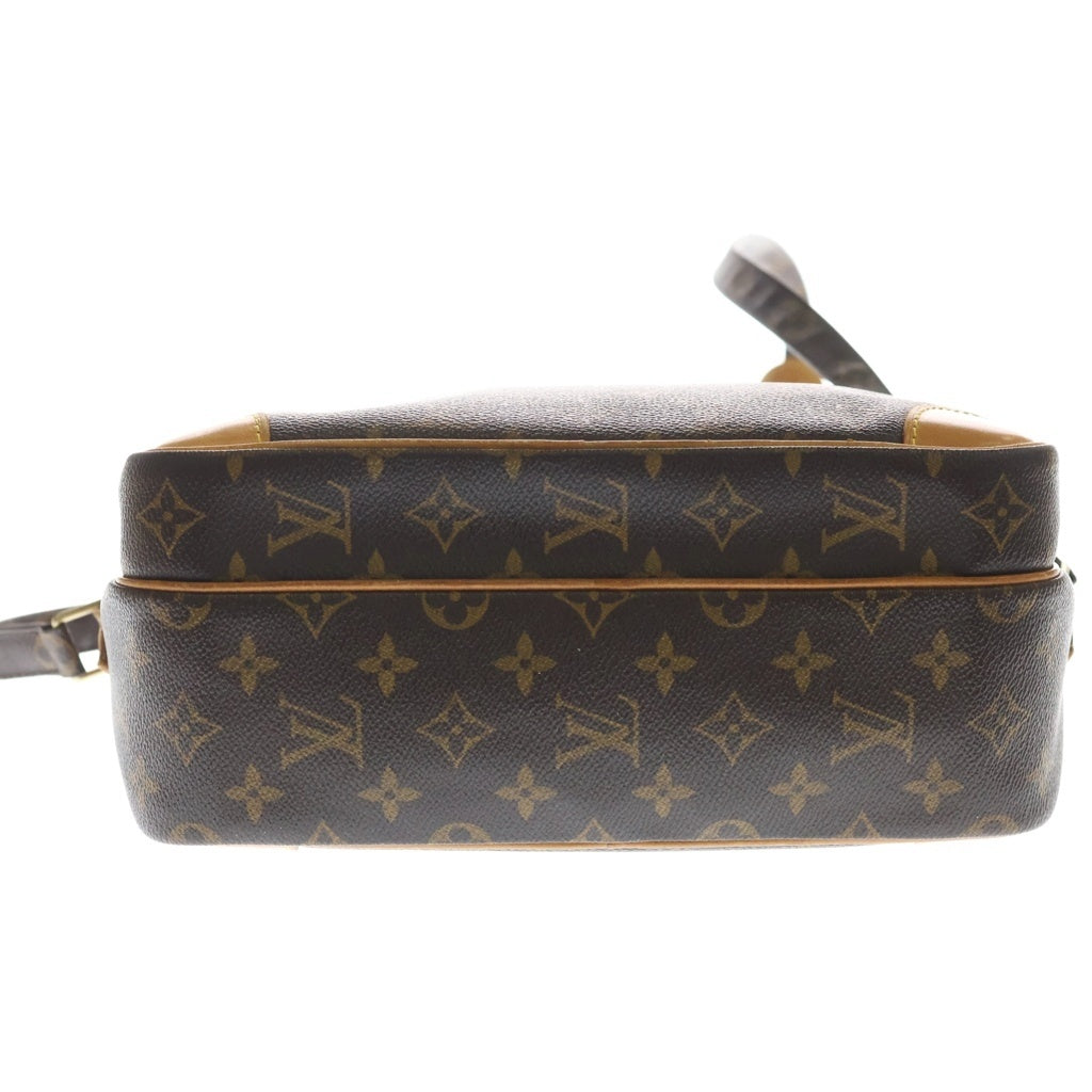 LOUIS VUITTON(ルイヴィトン) モノグラム ナイル ショルダーバッグ ブラウン レザー×PVC M45244 ゴールド金具 レディース