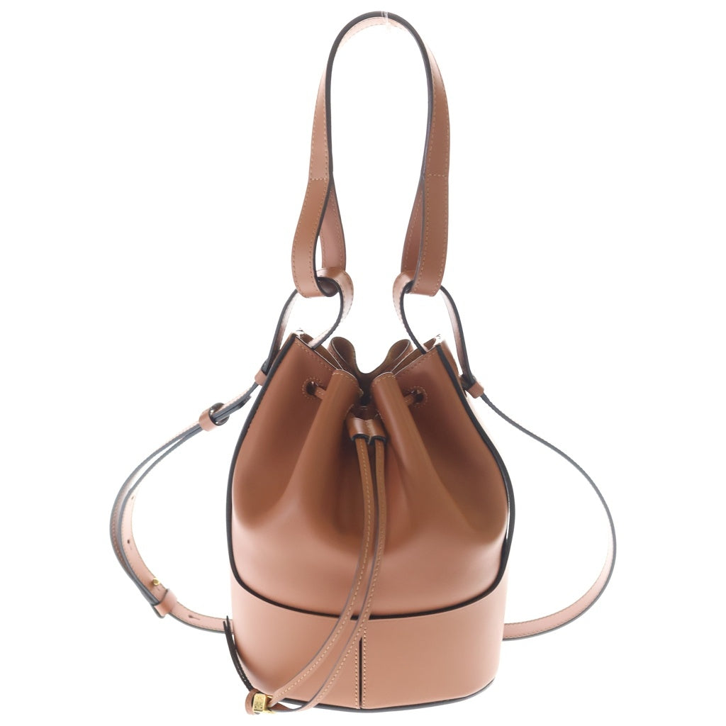 LOEWE(ロエベ) バルーンバッグ スモール レザー ショルダーバッグ ブラウン レディース