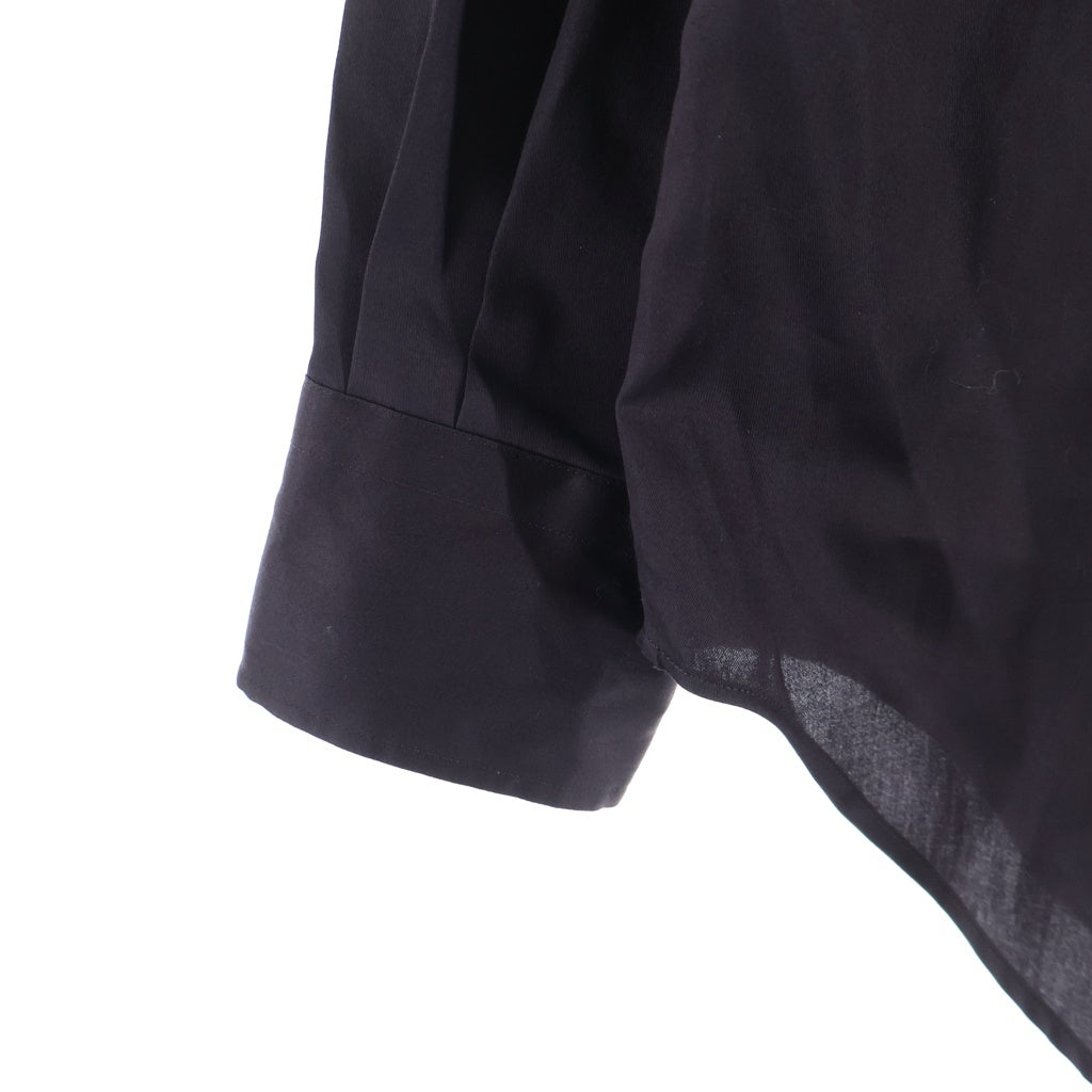 MADISONBLUE(マディソンブルー) TRANE L/S SHIRT トレイン サテン 長袖シャツ コットン ブラウン MB261-5006 レディース