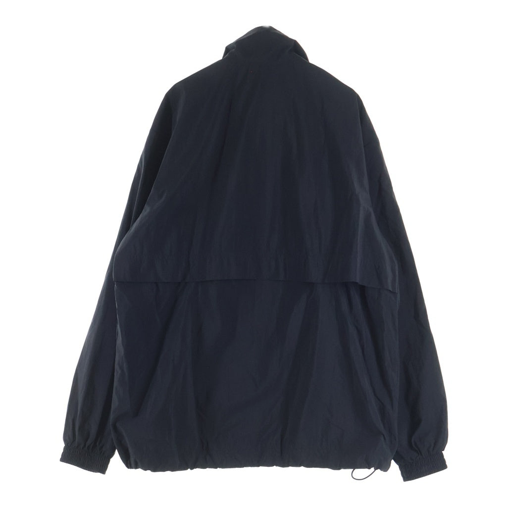 Y-3(ワイスリー) 24AW 3S NYL HZ ストライプ ロゴ ハーフジップ ナイロン トラックジャケット ブラック JD9796