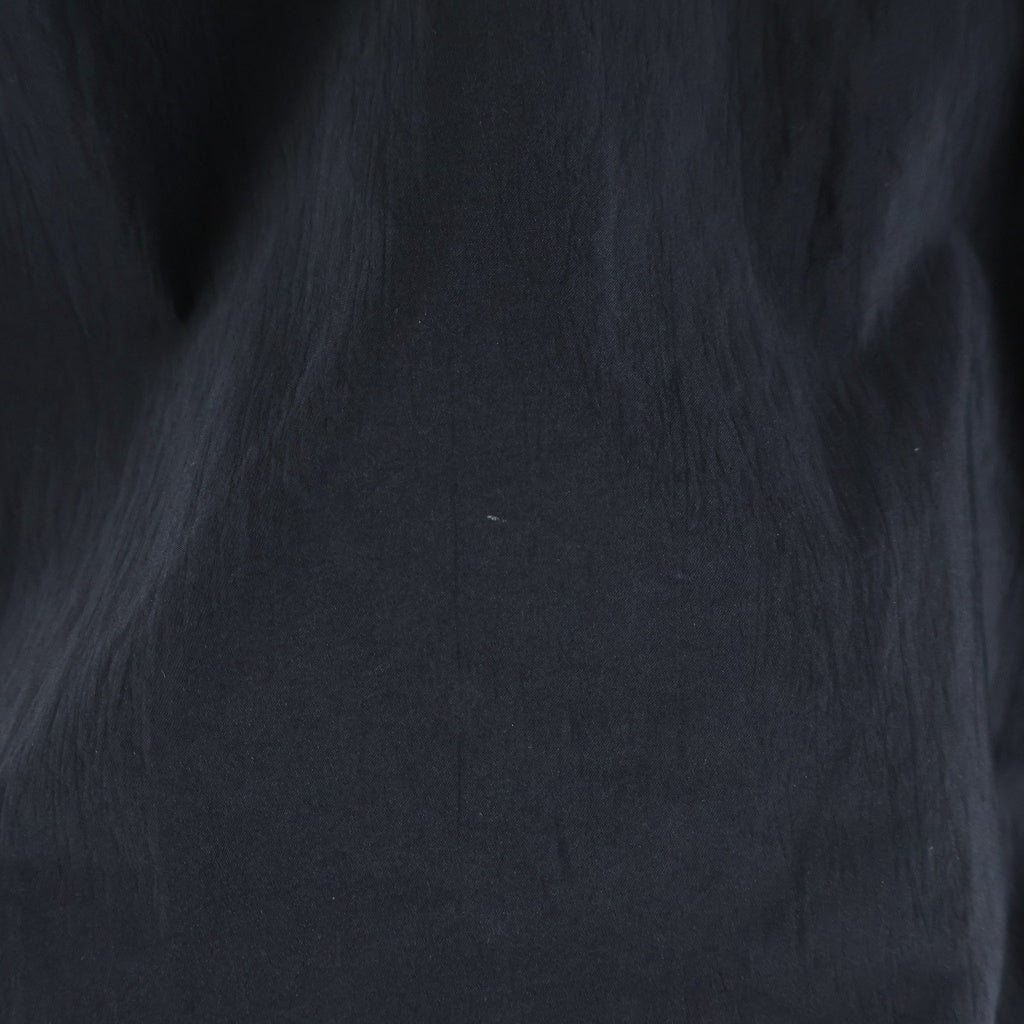 Y-3(ワイスリー) 24AW 3S NYL HZ ストライプ ロゴ ハーフジップ ナイロン トラックジャケット ブラック JD9796