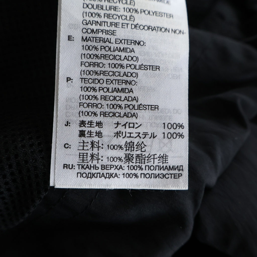 Y-3(ワイスリー) 24AW 3S NYL HZ ストライプ ロゴ ハーフジップ ナイロン トラックジャケット ブラック JD9796
