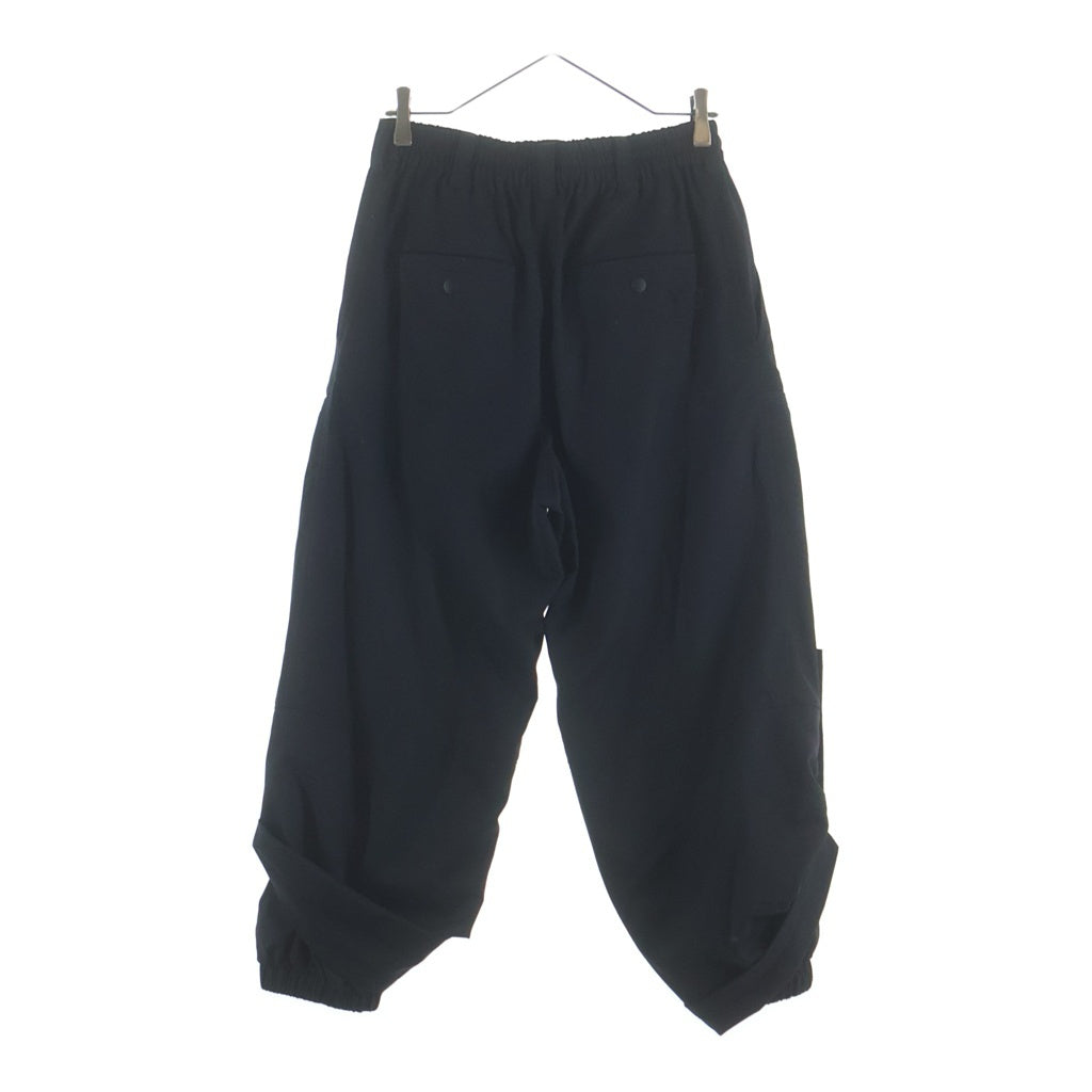 Y-3(ワイスリー) Refined Wool Cuffed Pants 3ライン イージー ワイドパンツ ブラック JX7296