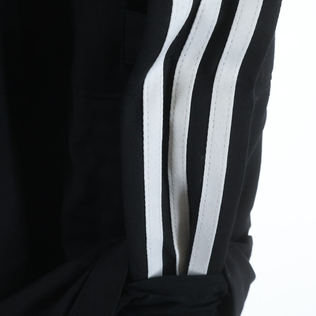 Y-3(ワイスリー) Refined Wool Cuffed Pants 3ライン イージー ワイドパンツ ブラック JX7296