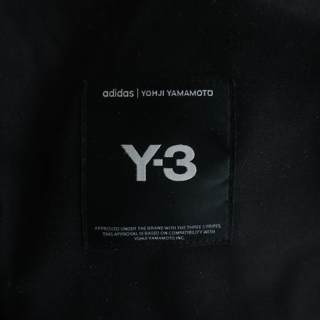 Y-3(ワイスリー) Refined Wool Cuffed Pants 3ライン イージー ワイドパンツ ブラック JX7296