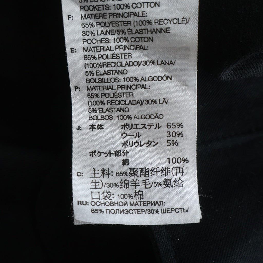 Y-3(ワイスリー) Refined Wool Cuffed Pants 3ライン イージー ワイドパンツ ブラック JX7296