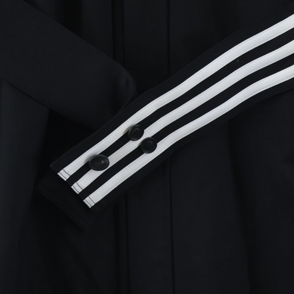 Y-3(ワイスリー) REFINED WOOL OVERSHIRT ウール オーバーシャツコート ブラック JX7295