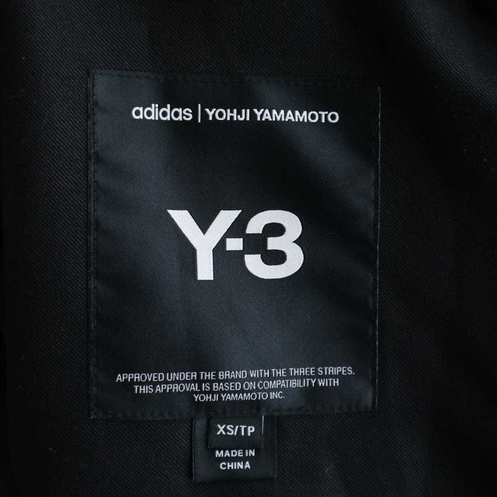 Y-3(ワイスリー) REFINED WOOL OVERSHIRT ウール オーバーシャツコート ブラック JX7295
