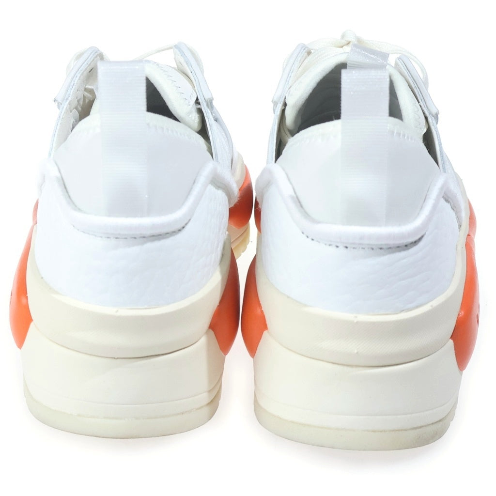 Y-3(ワイスリー) HOKORI 3 ホコリ レザー ローカットシューズ スニーカー ホワイト/オレンジ HR1976