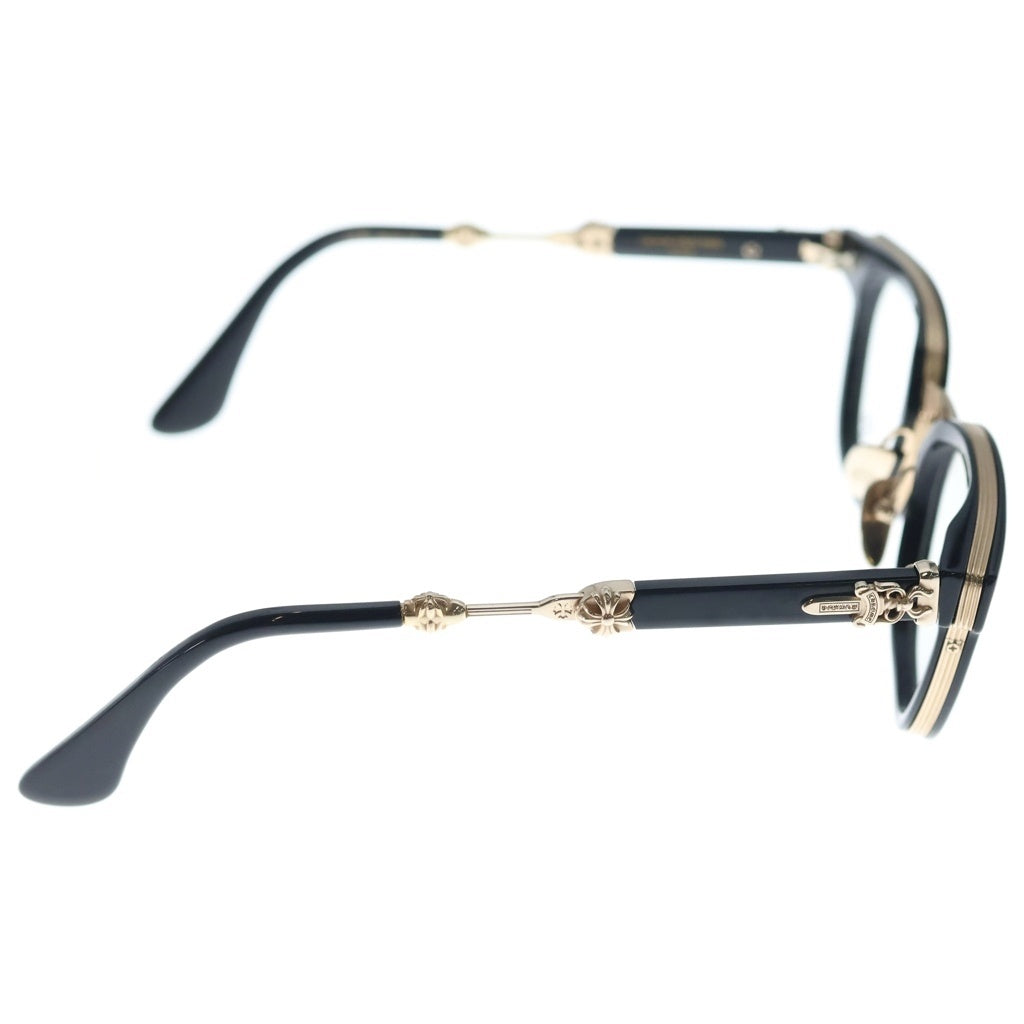 CHROME HEARTS(クロムハーツ) DUCK BUTTER ダガー テンプルウェリントン サングラス アイウェア メガネ 眼鏡 ブラック/ゴールド