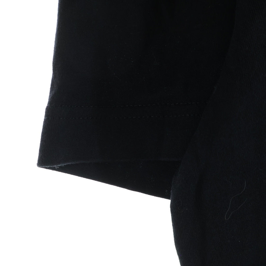 LOUIS VUITTON(ルイヴィトン) 18AW サークルLVロゴ刺繍入り Vネック半袖Tシャツ ブラック RM182Q JC8 HAY51W