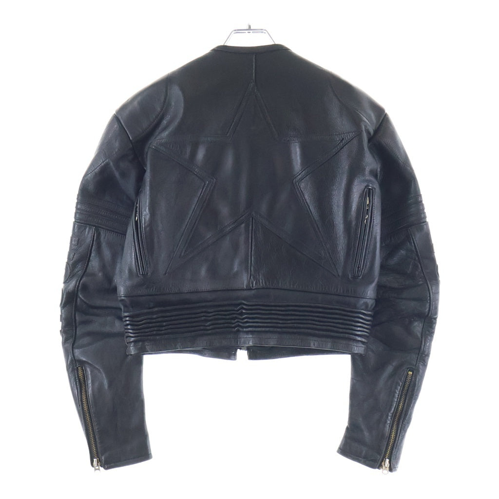 VANSON(バンソン) ワンスター レザー ジップアップ シングルライダースジャケット ブラック 15737P08