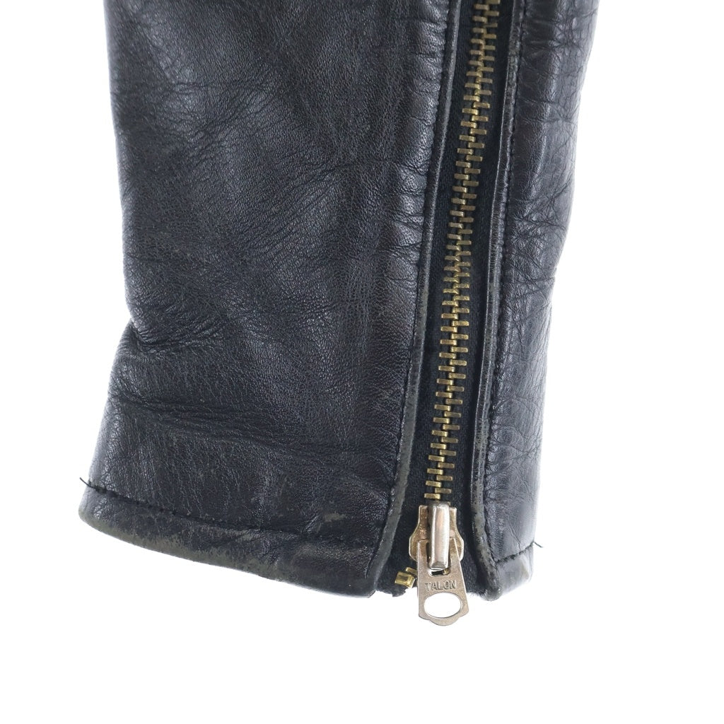 VANSON(バンソン) ワンスター レザー ジップアップ シングルライダースジャケット ブラック 15737P08