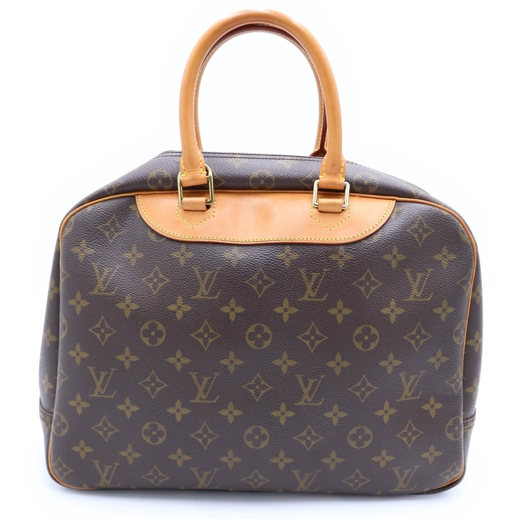 LOUIS VUITTON(ルイヴィトン) モノグラム ドーヴィル PVC レザー ハンドバッグ ブラウン M47270 レディース