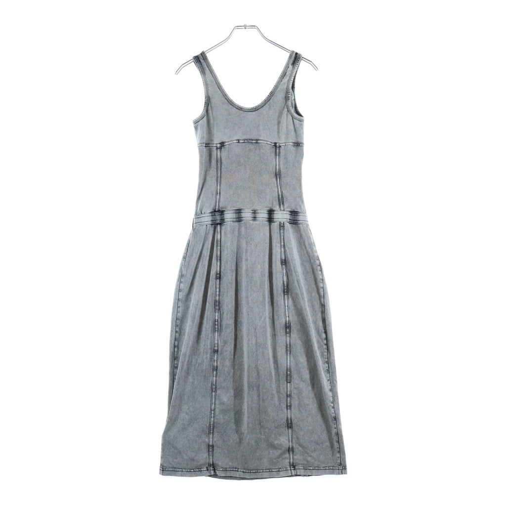 DIESEL(ディーゼル) D-INNY ABITO ノースリーブ ワンピース ドレス コットン グレー レディース