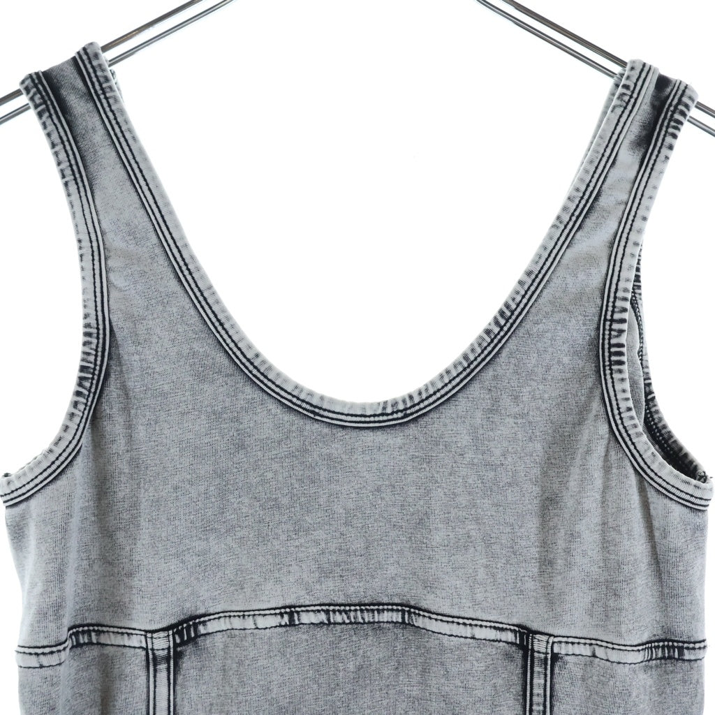 DIESEL(ディーゼル) D-INNY ABITO ノースリーブ ワンピース ドレス コットン グレー レディース