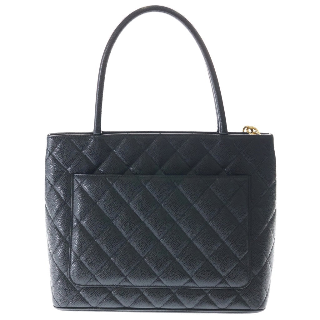 CHANEL(シャネル) ココマーク 復刻トート キャビアスキン ゴールド金具 トートバッグ ハンドバッグ ブラック レディース