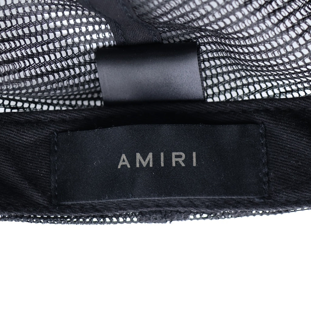AMIRI(アミリ) 3 Star スターパッチ メッシュ トラッカー ハット キャップ 帽子 ブラック