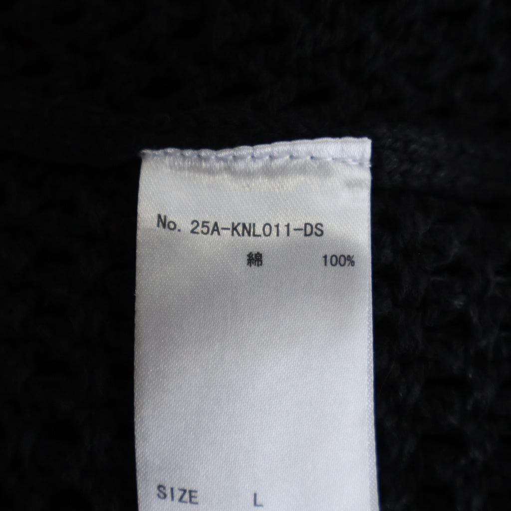 Danke Schon(ダンケシェーン) ケミカルメッシュ コットン ニット セーター #L グレー