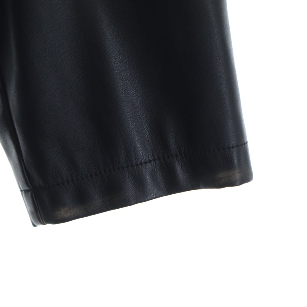 DIESEL(ディーゼル) J-RIVERS ユーズド加工 フェイクレザー ステンカラーコート ブラック A18496 0LHBE