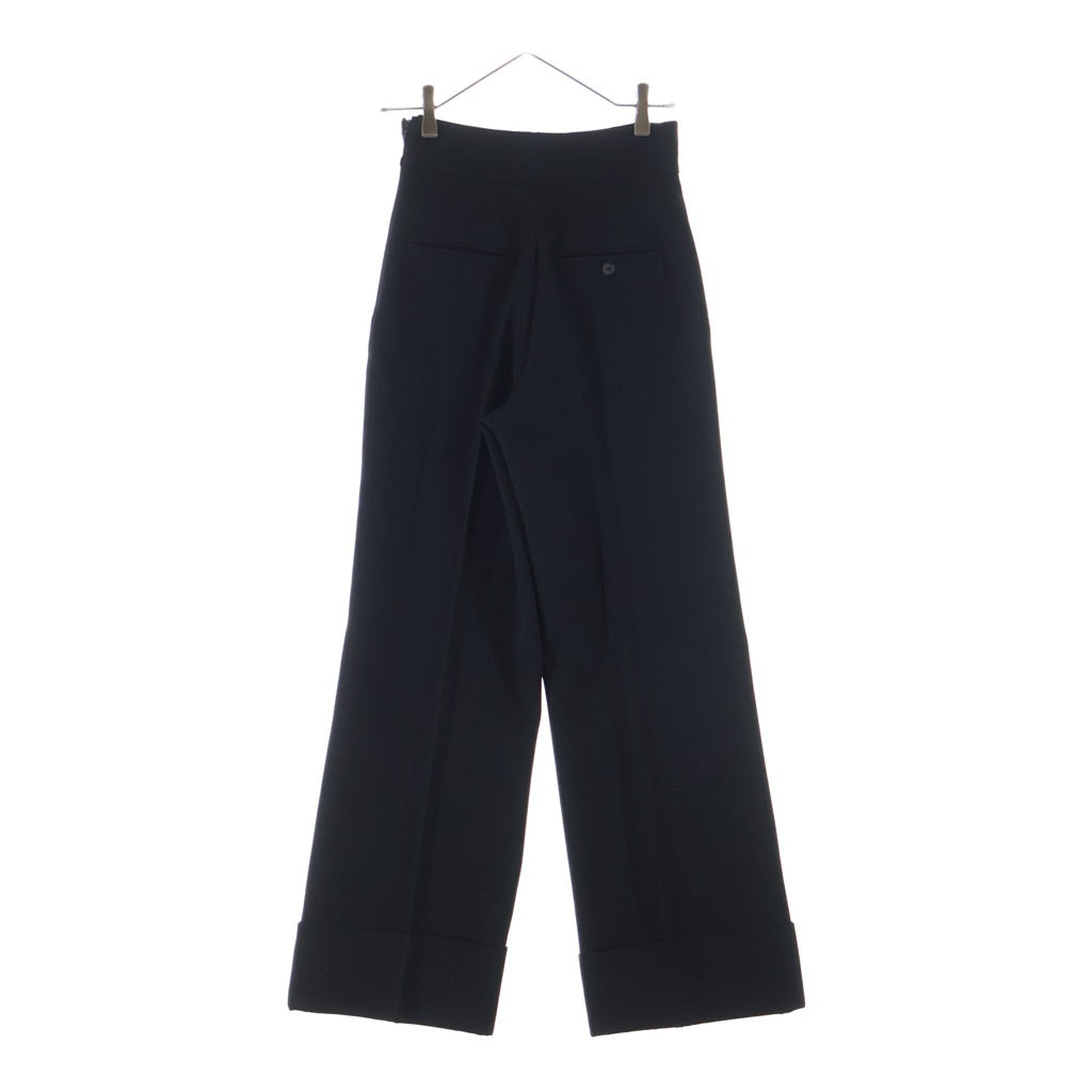 PRADA(プラダ) ワイドパンツ ボトムス スラックス #42 ブラック レディース