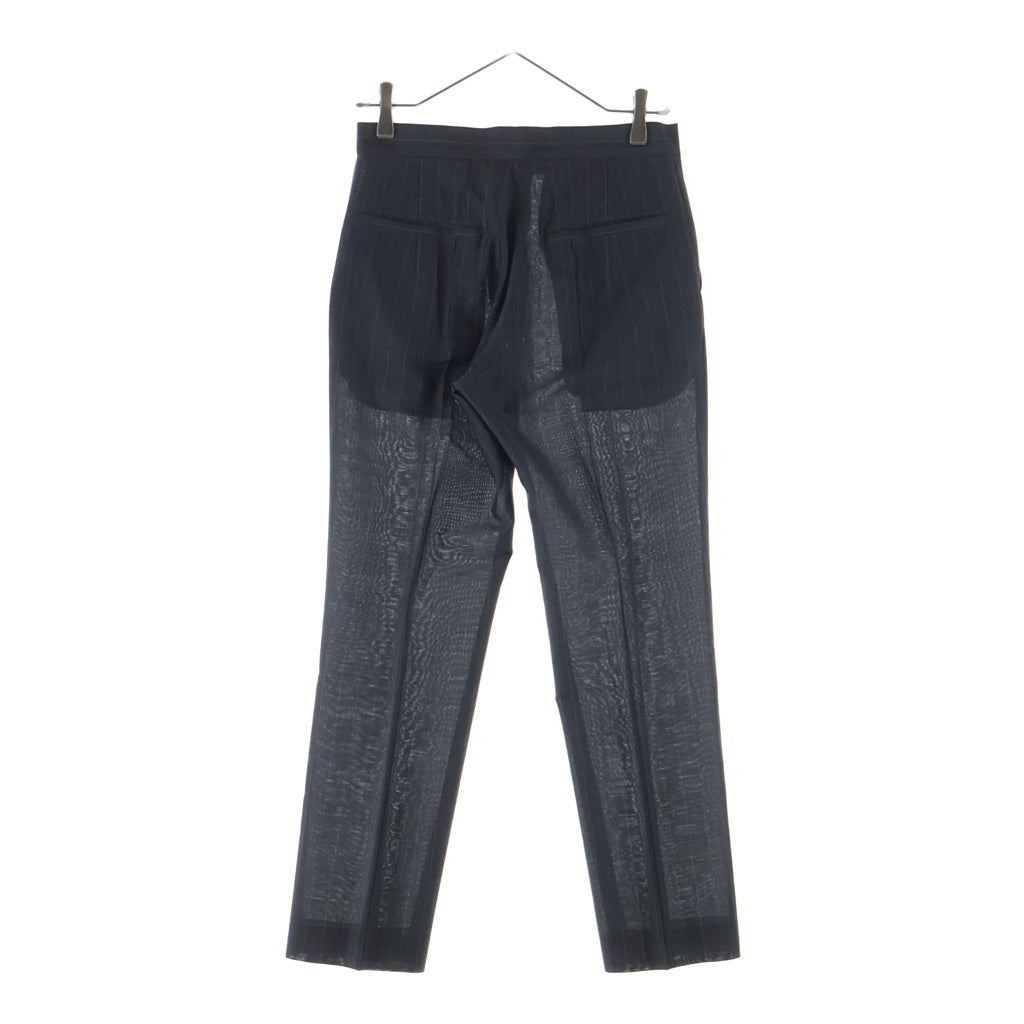 B Yohji Yamamoto(ビー ヨウジヤマモト) セットアップ 変形 ストライプ柄 ピークドラペル 1B ジャケット スラックスパンツ グレー レディース