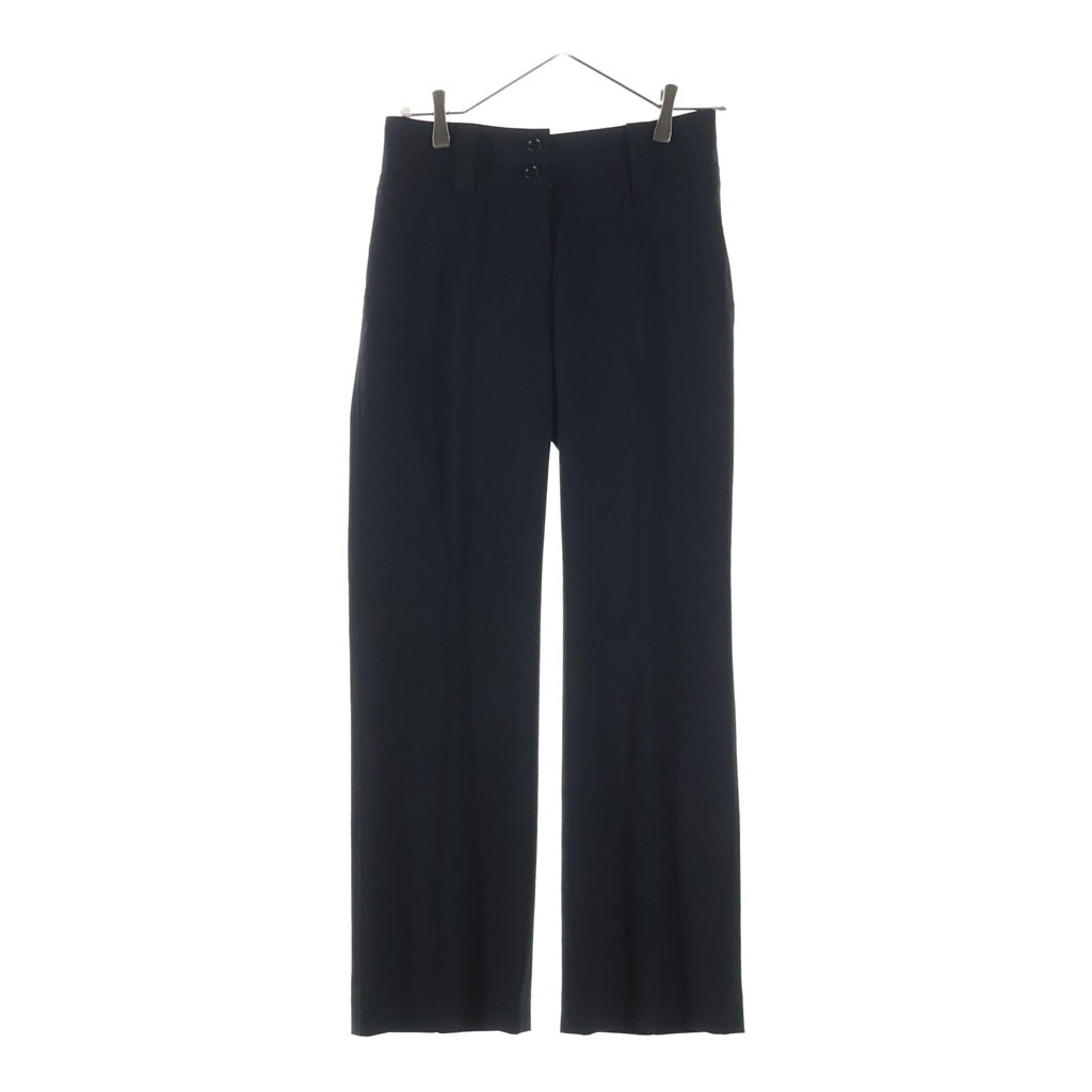 DOLCE & GABBANA(ドルチェアンドガッバーナ) セットアップスーツ ウール レオパード テーラードジャケット スラックスパンツ #38/#38 ブラック レディース