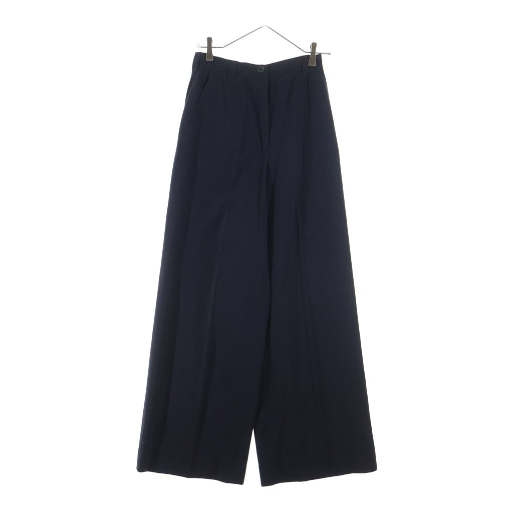 JIL SANDER(ジルサンダー) セットアップスーツ ダブルブレスト ワイドパンツ ネイビー レディース