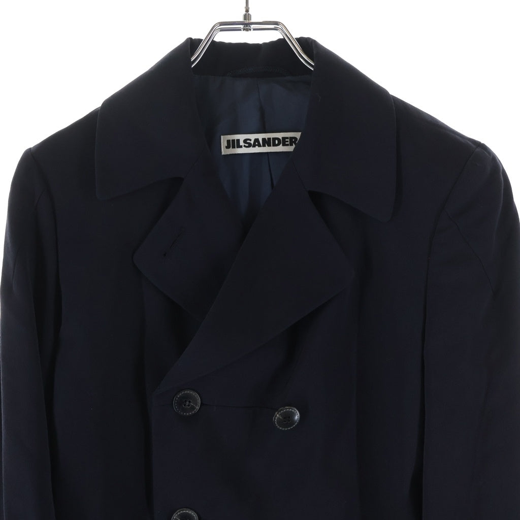 JIL SANDER(ジルサンダー) セットアップスーツ ダブルブレスト ワイドパンツ ネイビー レディース