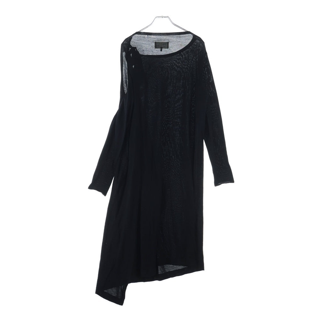 Maison Margiela(メゾンマルジェラ) 16AW 変形 ウール 長袖ニット ワンピース ブラック レディース S31CT0935 S15732