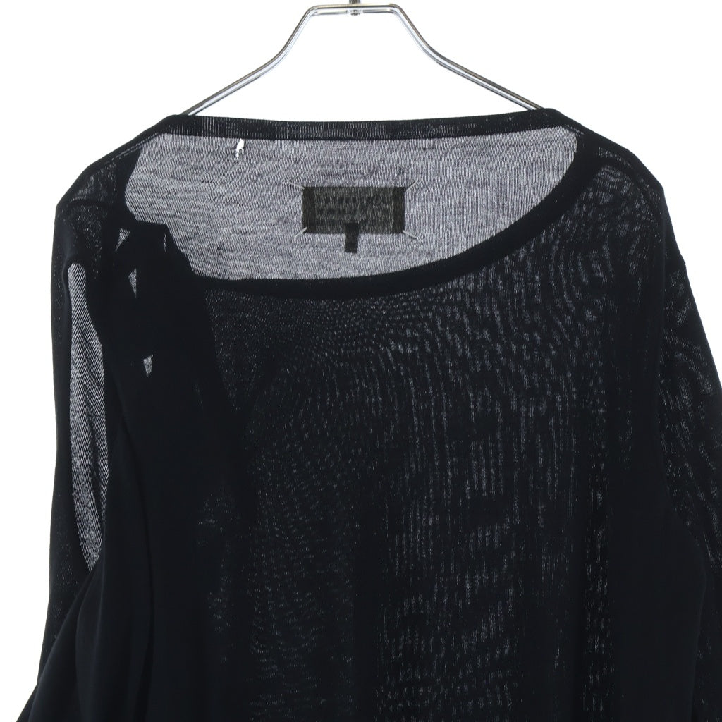 Maison Margiela(メゾンマルジェラ) 16AW 変形 ウール 長袖ニット ワンピース ブラック レディース S31CT0935 S15732