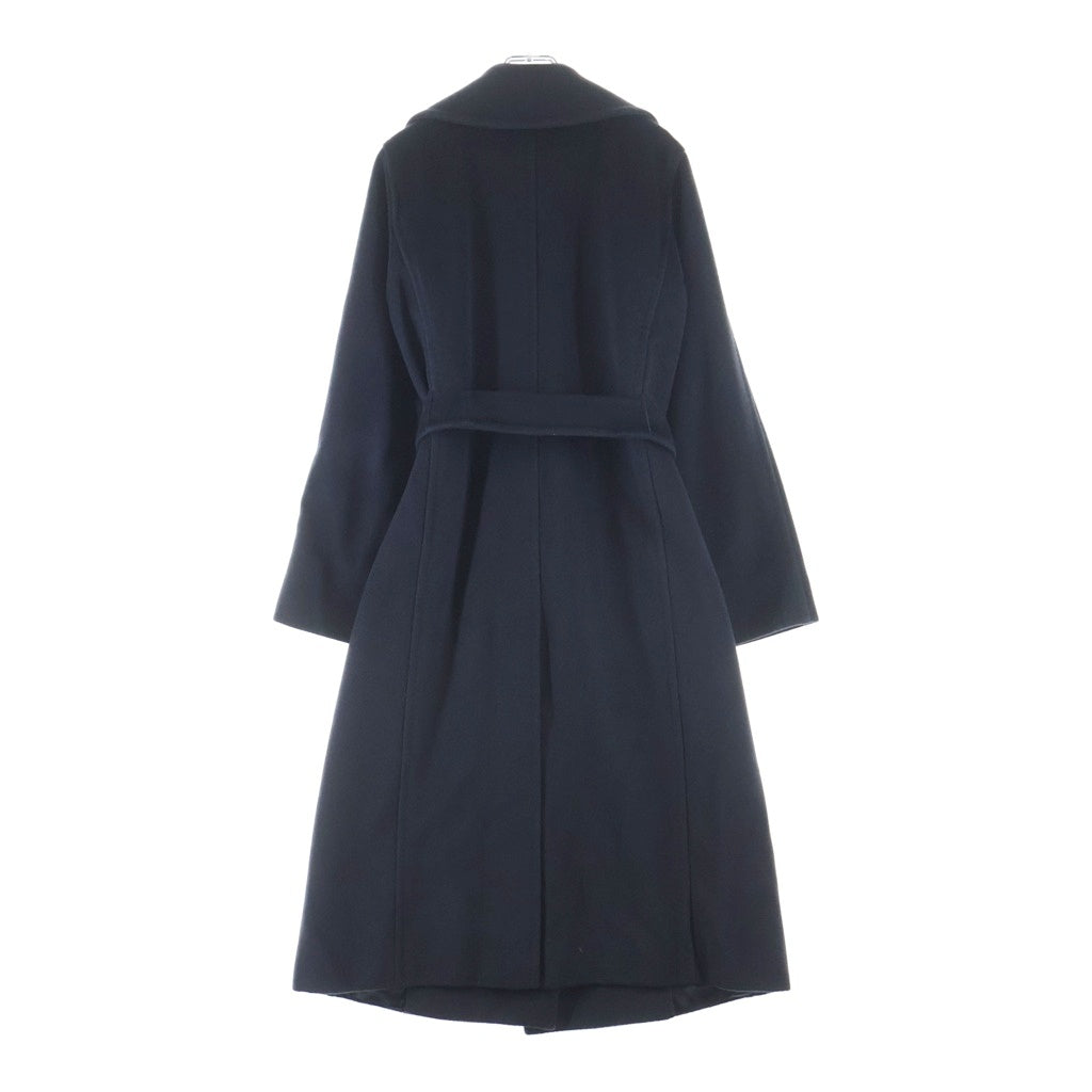 Max Mara(マックスマーラ) MANUELA マニュエラ ベルテッドコート ロング丈 キャメル 白タグ ネイビー 101614790 レディース