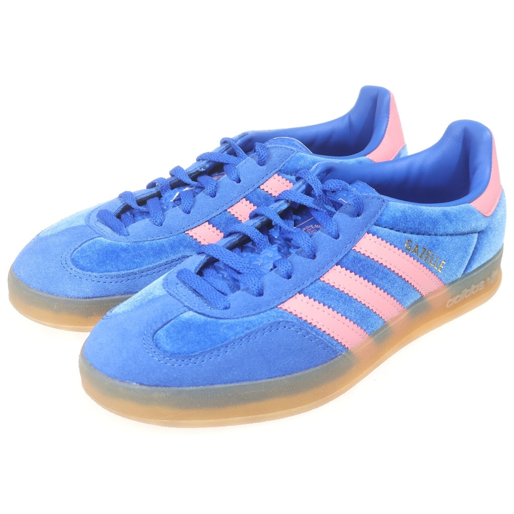 adidas(アディダス) GAZELLE INDOOR ガゼルインドアー ローカットスニーカー シューズ ブルー/ピンク US7/24cm IG6785 レディース