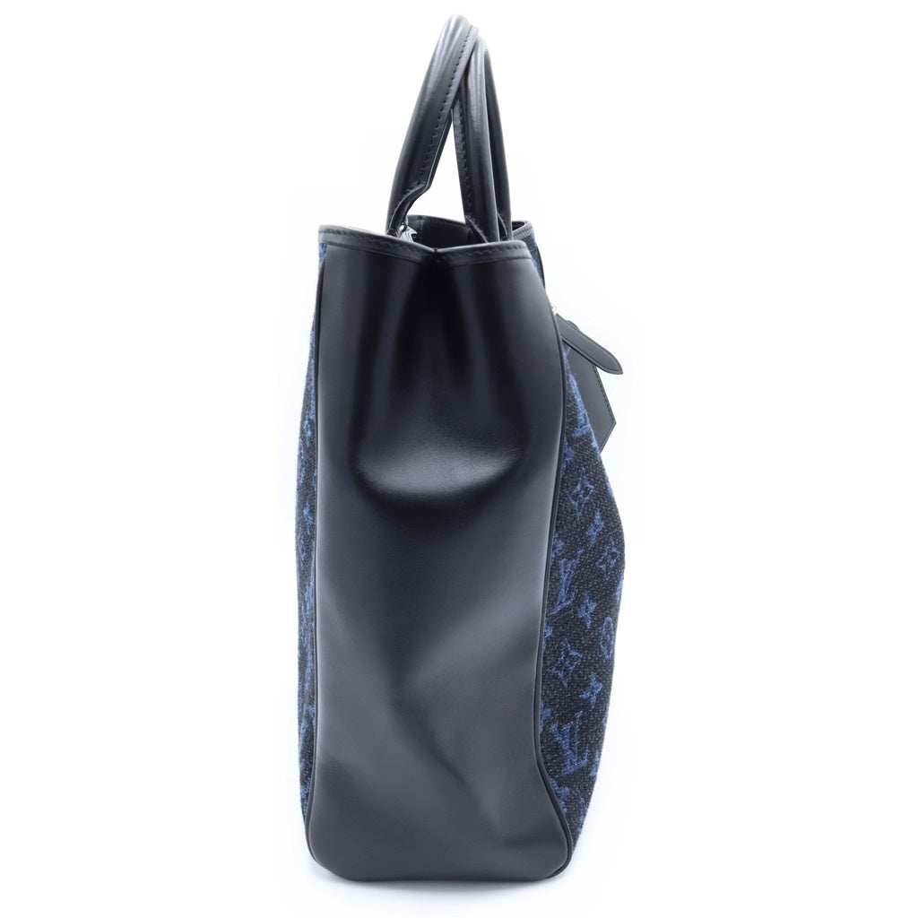 LOUIS VUITTON(ルイヴィトン) モノグラム グラン サック ジャガード レザー トートバッグ ハンドバッグ ブラック M55203