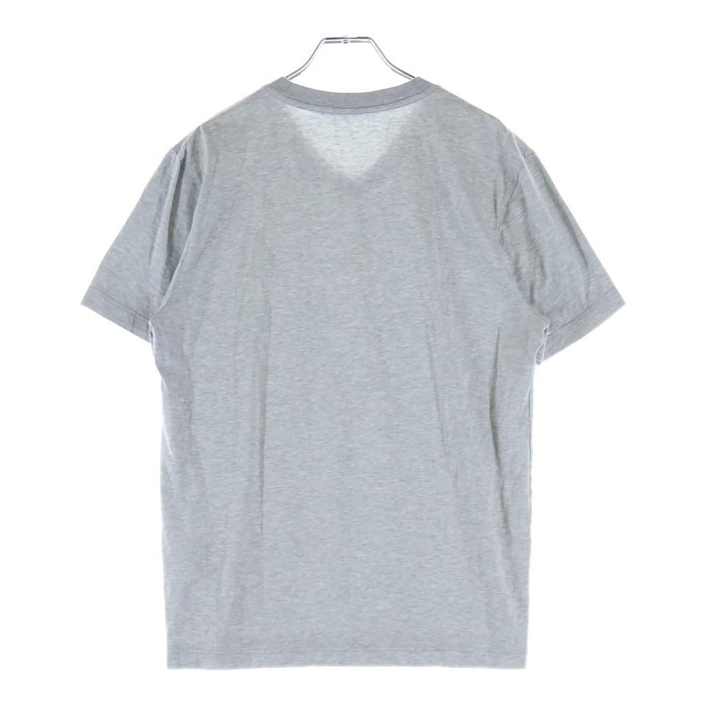 LOUIS VUITTON(ルイヴィトン) LVサークル ロゴ刺繍 半袖Tシャツ カットソー Vネック コットン グレー RM181Q JC8 HAY51W
