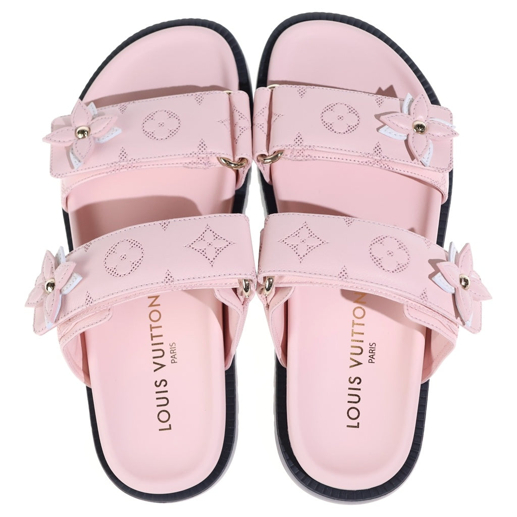 LOUIS VUITTON(ルイヴィトン) サンセットライン ミュール サンダル ピンク レディース
