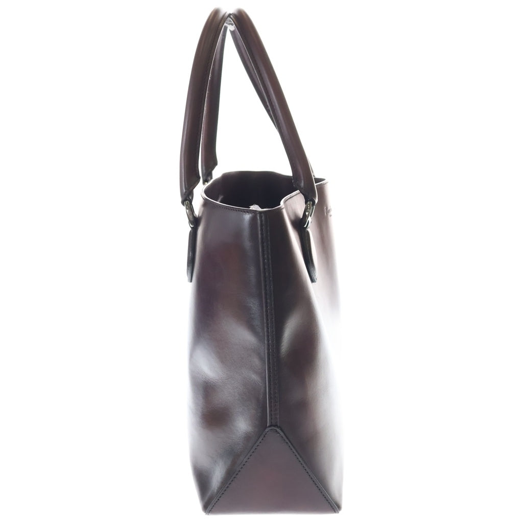 Berluti(ベルルッティ) カリグラフィ トゥジュール ハンドバッグ トートバッグ ワインレッド レザー シルバー金具