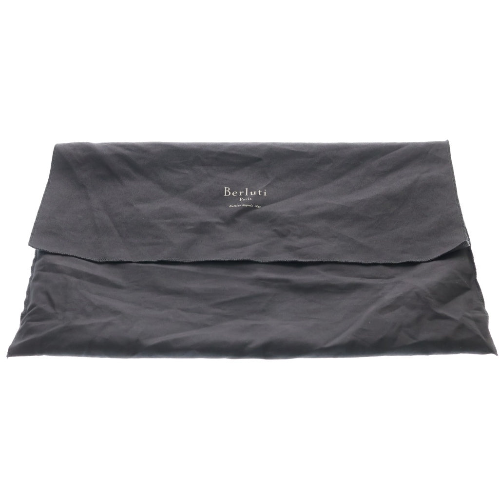 Berluti(ベルルッティ) カリグラフィ トゥジュール ハンドバッグ トートバッグ ワインレッド レザー シルバー金具