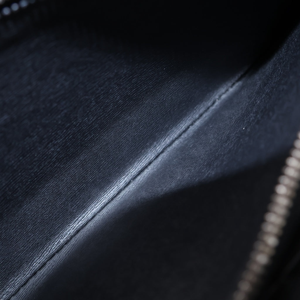 Berluti(ベルルッティ) カリグラフィ イタウバ パッチワーク レザー アリゲーター ラウンドファスナー 長財布 ブラック