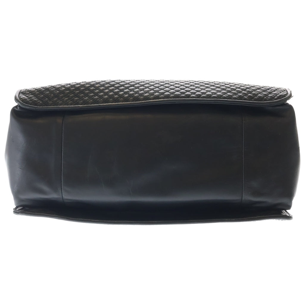 BOTTEGA VENETA(ボッテガヴェネタ) イントレチャート レザー トートバッグ ハンドバッグ ブラック