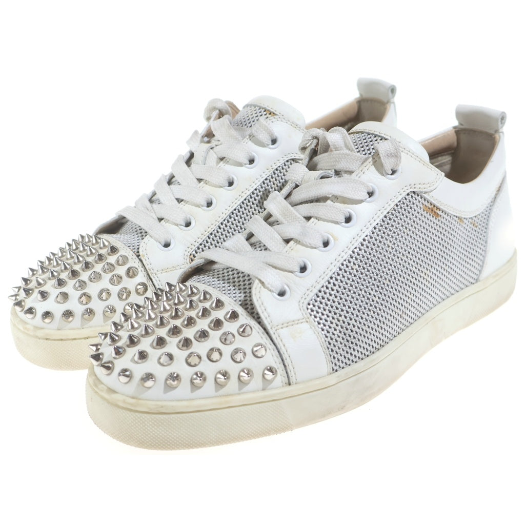 CHRISTIAN LOUBOUTIN(クリスチャンルブタン) メッシュスタッズスニーカー ホワイト #41