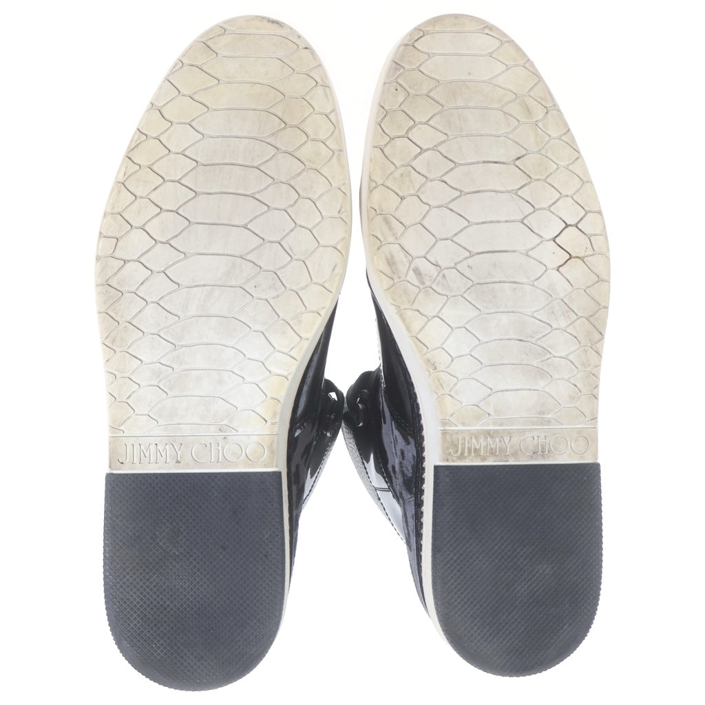JIMMY CHOO(ジミーチュウ) レオパード柄ハイカットスニーカー ブラック #42