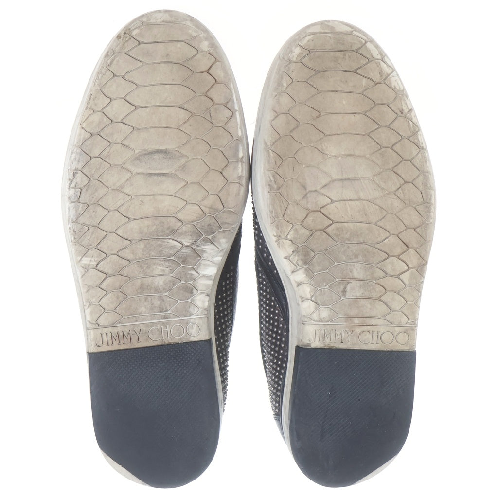 JIMMY CHOO(ジミーチュウ) GROVE スタースタッズ スリッポン ブラック レザー #42