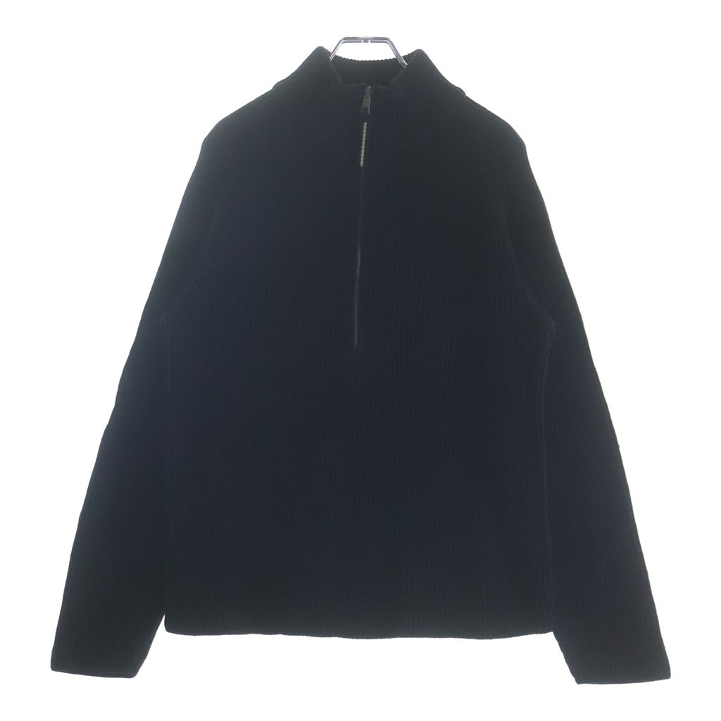 GUCCI(グッチ) ハーフジップハイネックニット ブラック ウール #S